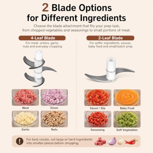 Home Use Wireless Electric Meat Grinder, Cordless Multifunctional Mini Electric Food Processor, Wireless Portable Kitchen Chopper for Minced Meat, Garlic, with 4 Cups & 2 Slicers (White) - Image 4