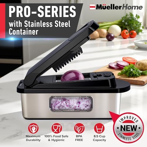 HOME Pro-Series 10-in-1 Stainless Steel Multi Vegetable Chopper