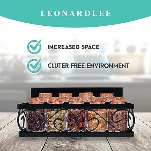 Magnetic spice Rack, Stronger Magnet to use on refrigereator with Wall Mount Option, Perfect Space Saver for Kitchen- for Holding Spices, Jars, Bottle, cans (Pack of 2)