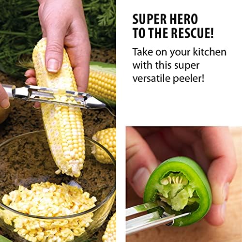 Cutlery Deluxe Vegetable Peeler (R141), Silver