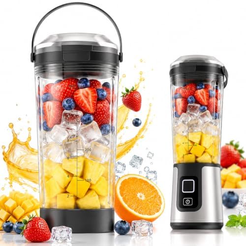 18oz Blender Cup Replacement Compatible with Ninja Blast BC151 BC100 Series,Portable Smoothie Cup with Leakproof Flip Lid & Carry Handle,BPA-Free Travel Blending Cup Accessories for Gym Office Outdoor by Unknown