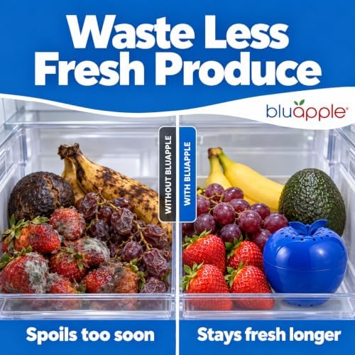 Produce Saver Ethylene Gas Absorber - Fresh Fruit & Vegetable Storage for Refrigerator Crisper, Shelves & Fruit Bowls, Produce Keeper, Fruit Saver, Kitchen Must Haves, BPA-Free - 2-Pack