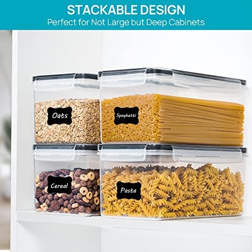 Pasta Storage Containers, 8 Pack, 3.2L Airtight Canisters