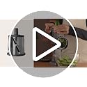 Rotary Cheese Grater, Stainless Steel, Grater & 3 Drum Blades