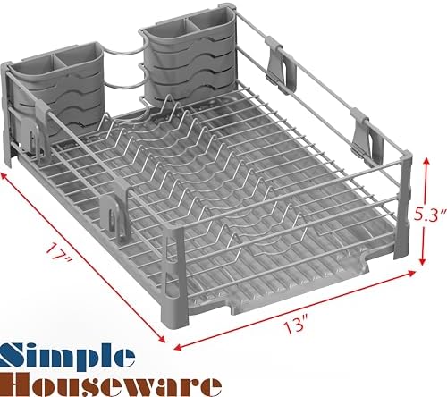 Dish Drying Rack, Silver