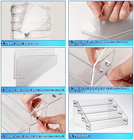 Acrylic Spice Rack, Tiered Spice Rack Shelf Seasoning Organizer