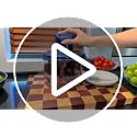 Transparent Electric Fruit & Vegetable Peeler Garlic Peeler, Blue