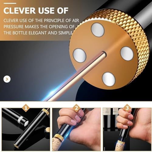 Wine Opener, AeroPop MIni Wine Opener, Travel Portable Pocket Air Pressure Pump Wine Bottle Opener, Travel Porta for Home, Restaurant, Party (2Pcs,A)