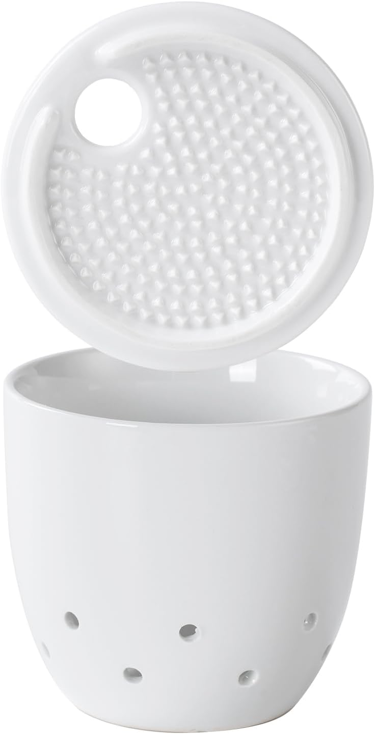 Garlic Storage, Garlic Container with Garlic Plate Grater