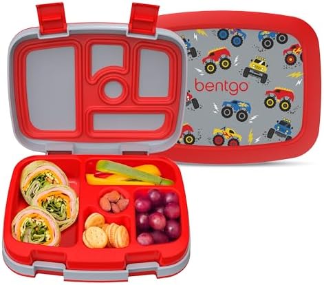 Kids Prints Leak-Proof 5-Compartment Bento-Style Kids Lunch Box