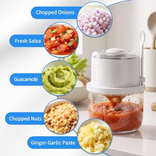2026 New Mini Electric Garlic Chopper - 350ML Mini Portable Veggie Chopper - Image 6