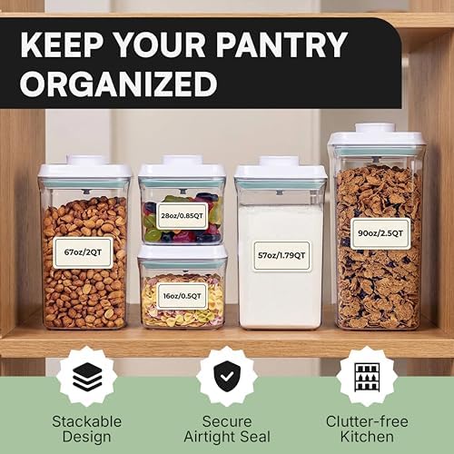 Bop Top Airtight Food Storage Containers | Pop-Top Lid | 8 Cups / 67 Oz