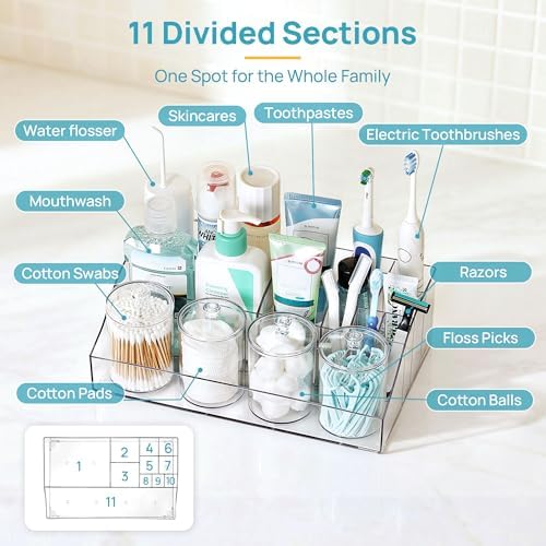 5 PCS Bathroom Countertop Organizer Sets
