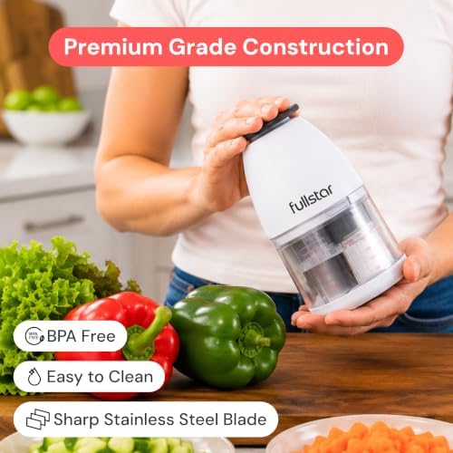 Hand Chopper, Manual Vegetable & Onion Chopper, 1 Cup Container