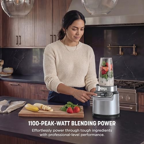 Ninja Nutri-Blender Pro with Auto iQ, 1100PW, (2) 24oz Cups, BN401 - Image 3