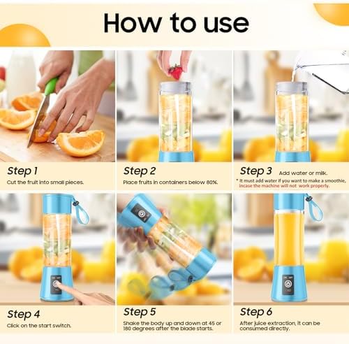 2026 Newly Upgraded Portable Smoothie Blender - Personal Travel Blender - Image 5