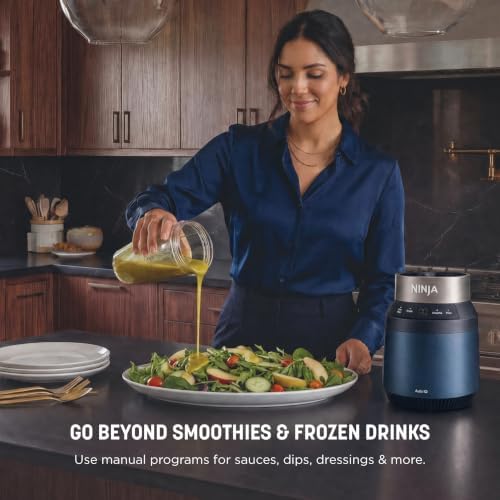 Ninja Nutri Power Blender, 24oz, 110PW, Auto iQ, Blue, BQ401BL - Image 3