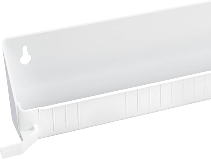 Rev-A-Shelf Tip-Out Accessory Organizer Tray for Kitchen / Bathroom Drawers with Heavy Duty Tab Stops, 14 Inch, White, 2-Pack, 6562-14-11-52