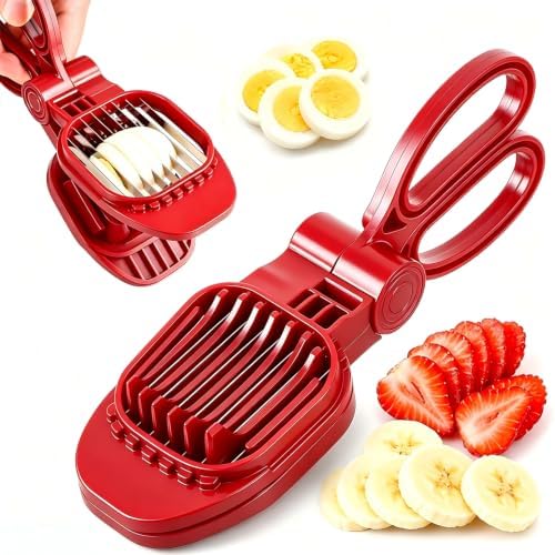 Egg Slicer for Hard Boiled Eggs - with 304 Stainless Steel Blades by GreeSuit
