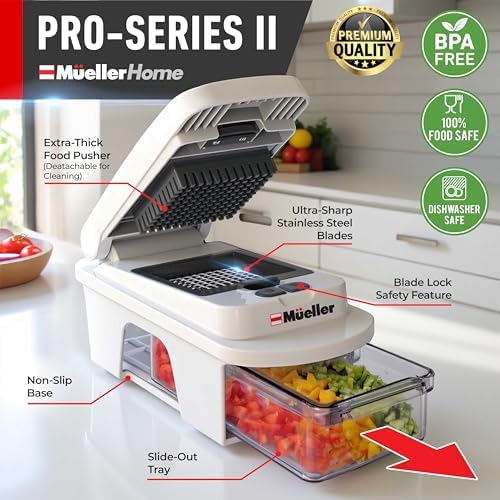 Mueller Pro-Series All-in-One, 12 Blade Mandoline Slicer for Kitchen - Image 2