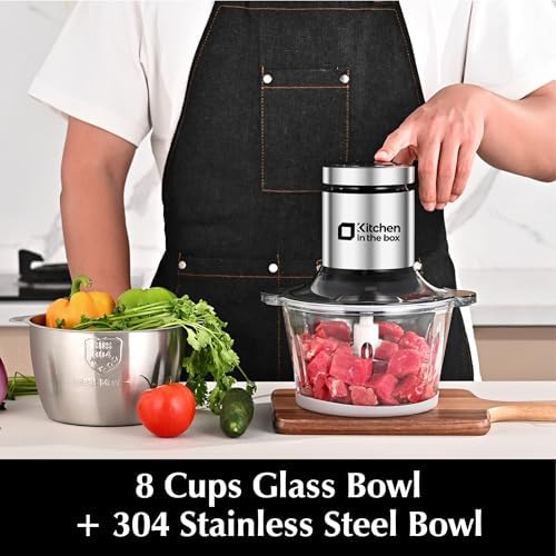 Meat Grinder & Food Processor, Silver