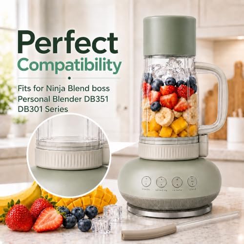26oz Travel Tumbler for Ninja BlendBOSS Personal Blender (Stone Mint) - Image 2