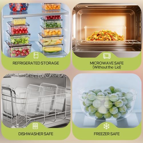 62 PCS Large Food Storage Containers with Lids (31 Lids & 31 Containers)