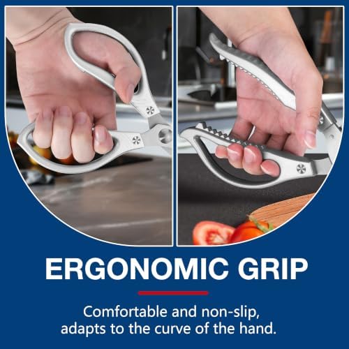Kitchen Scissors for Food All Purpose: 2-Pack Kitchen Shears Heavy Duty