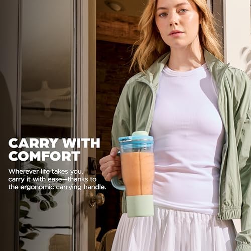 Ninja BlendBOSS 26oz Travel Tumbler & Straw, Blue, XSKDB326LSBL - Image 2