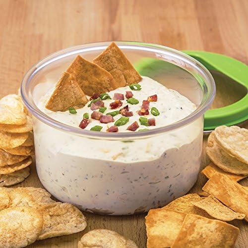 ProKeeper Fresh Guacamole Storage Container with Airtight Lid, 4-Cup, Green