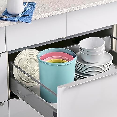 Heritage 10-Piece Pastel Tall Canister Set (5 Containers+5 Lids)