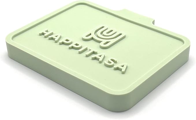 Silicone Soap Dish Tray and Sponge Holder with Drain Chute, Rectangular, Kitchen and Bathroom Sink Organizer (Pistachio, 5.2"x4" (Set of 2), 7.2 Ounces)