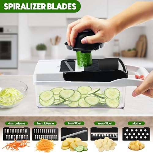 Multi 23-in-1 Pro Vegetable Chopper & Mandoline Slicer, 10 Blade-in-1 - Image 4