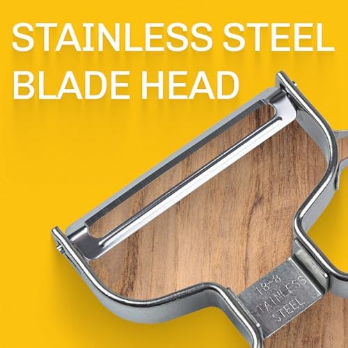 Y-Shaped Vegetable Peeler, Stainless Steel Blade, Black