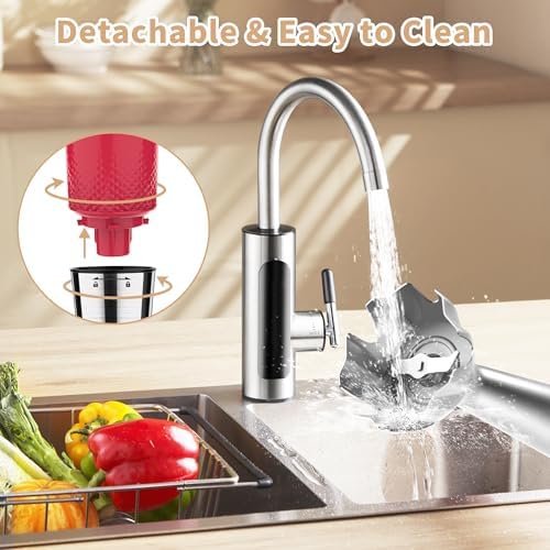 Toogel Cordless Immersion Blender, 21-Speed, 3-Angle Adjust, Red - Image 6