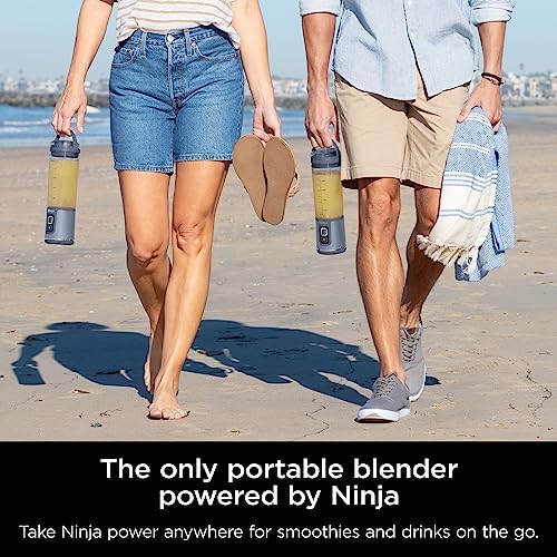 Ninja BC151NV Blast Portable Blender, Cordless, 18oz. Vessel, Personal Blender-for Shakes & Smoothies, BPA Free, Leakproof-Lid & Sip Spout, USB-C Rechargeable, Dishwasher Safe, Denim Blue (Renewed) - Image 2