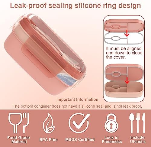 Leakproof Bento Box & Insulated Lunch Bag Set for School and Work