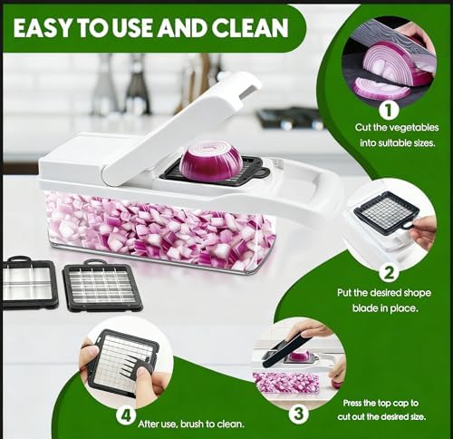Multi 23-in-1 Pro Vegetable Chopper & Mandoline Slicer, 10 Blade-in-1 - Image 6