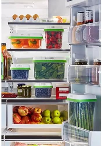 FreshWorks Produce Saver, Medium and Large Storage Containers, 6 Piece Set