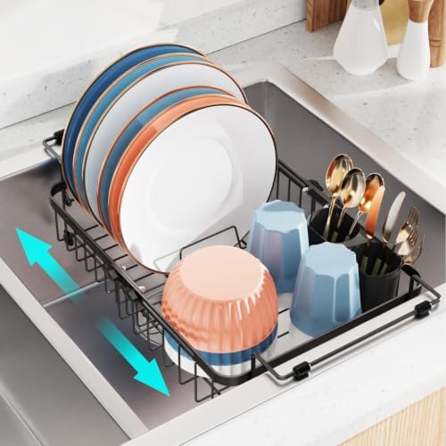 Dish Drying Rack Over the Sink - Expandable Rust-Resistant Drainer