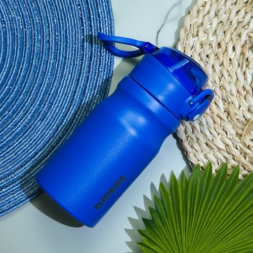 BJPKPK 14 oz Insulated Water Bottle, Straw, Handle, Stainless Steel Flask - Image 6