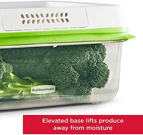 FreshWorks Produce Saver, Medium Produce Storage Containers, 2 Pack