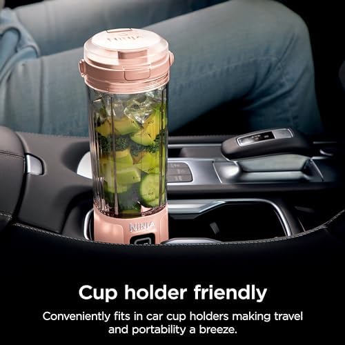 Ninja Blast Two-Pack Portable Blender, 18oz, Peach & Stone, BC155PS - Image 2