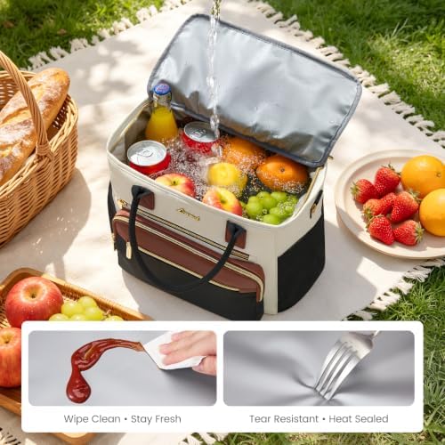 Insulated Lunch Box for Women,Large Adult Lunch Cooler Bag Women