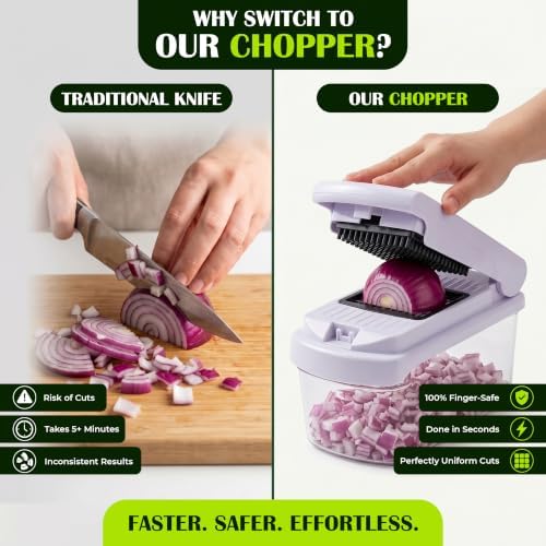 12 in 1 Multi-functional Vegetable Chopper and Slicer with Container - Image 7