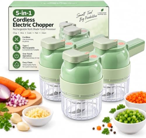 2027 Upgraded Multi Blade Chopper Electric Hand Held，A：3PCS by Unknown