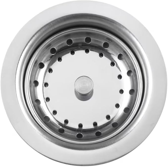 3.5 Inch Kitchen Sink Stainless Steel Deep Cup Drain Assembly, Rustproof Sink Strainer with Leak-Proof Gasket, Deep Cup Sink Drain Srainer.