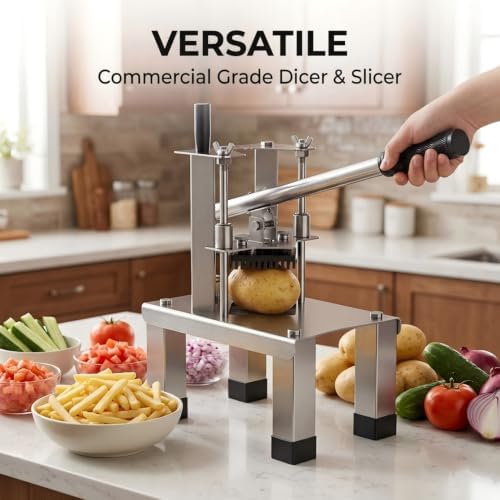 Commercial Vegetable Chopper & French Fry Cutter, Potato Dicer - Image 5