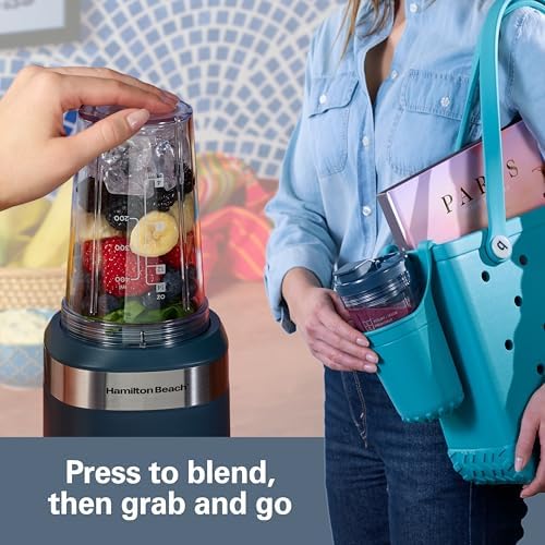 Portable Blender for Smoothies With 2 Blend & Go Jars