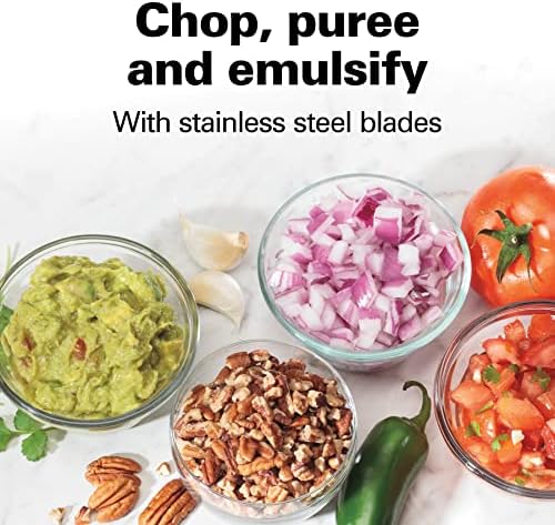 3 Cup Electric Vegetable Chopper & Mini Food Processor